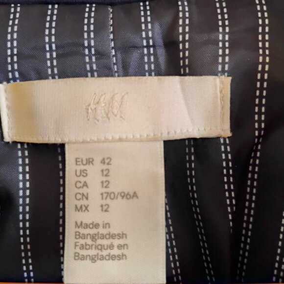 H&M Navy blue blazer jacket - Picture 5 of 6